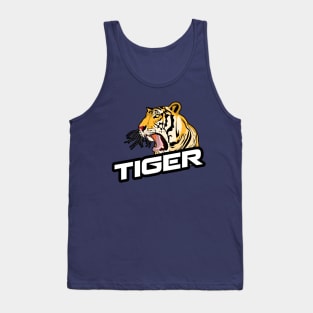 Tiger Roaring Design Tank Top